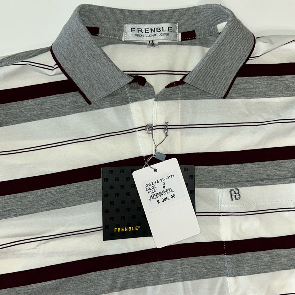 Men’s Frenble Button Down Striped Designer Shirt